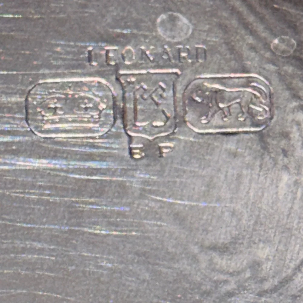 Vtg 1978 LEONARD Silver Plated Chippendale Tray 14